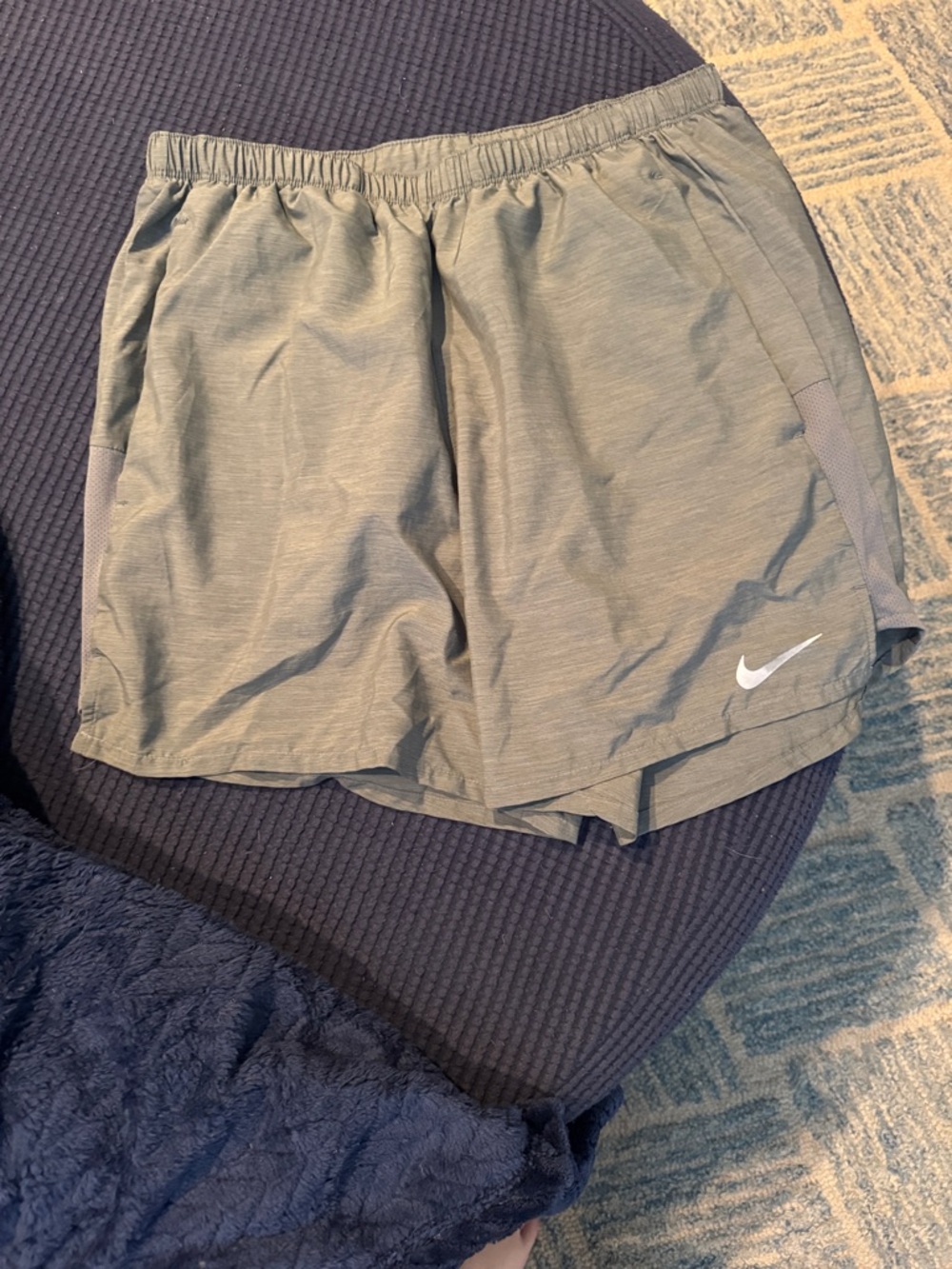 Nike Dri-FIT gray Athletic Shorts with Black Logo medium